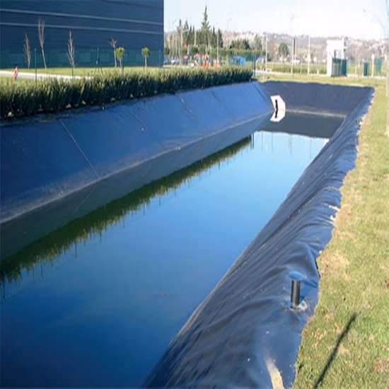 Geomembranas de LDPE usadas em piscinas de contêineres