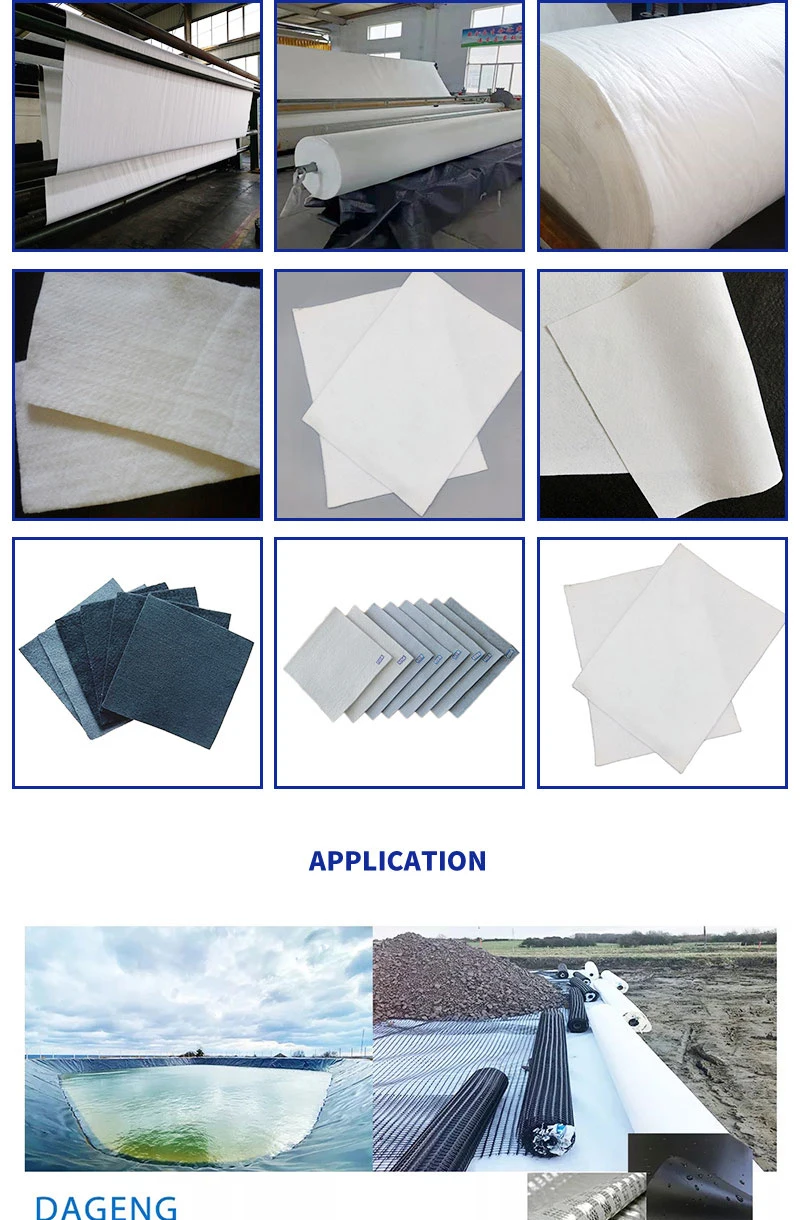 China Factory Price PP/Pet Continuous Filament Staple/Short Fiber Polyester Polypropylene Needle Punched Spunbonded Nonwoven Fabric Non Woven Geotextile