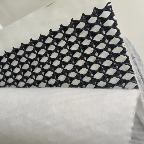 Geonet de drenagem composta 3D de plástico para estradas e declives