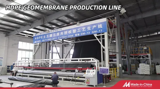 Geomembrana GM 13 HDPE CE de 1,5 mm para lagoa de aterro sanitário nas Filipinas