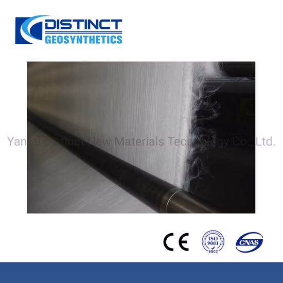 Geotêxtil de fibra longa não tecido resistente ao rasgo Stronge para construção de estradas
