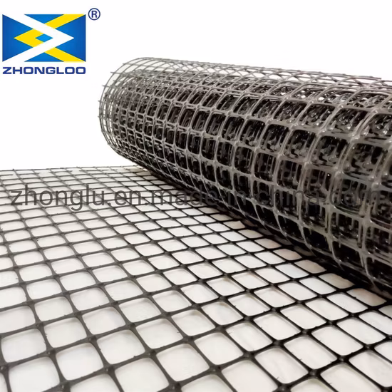 Atacado PP Geogrelha Biaxial Plástico Engenharia Civil Geogrelhas para Reforço Geogrelha Rodoviária Preços Baratos