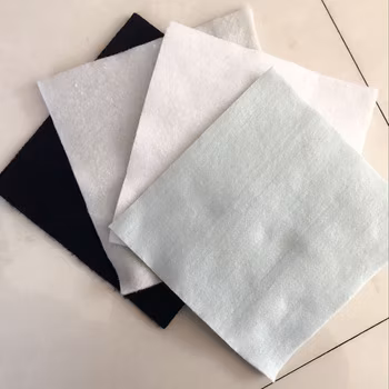 Geotêxtil de tecido não tecido de fibra curta PP / Pet para construção de rodovias